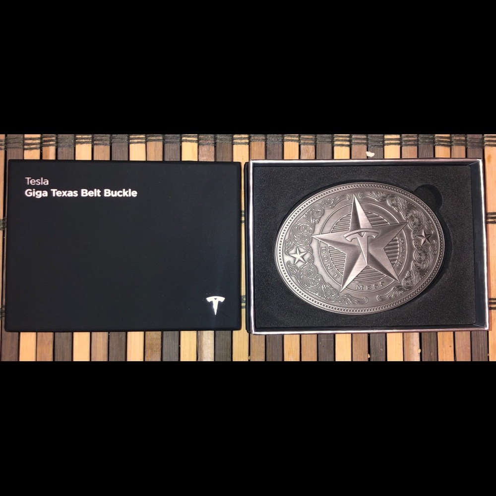 Tesla Giga Texas Belt Buckle - Don’t Mess W/ Texas.